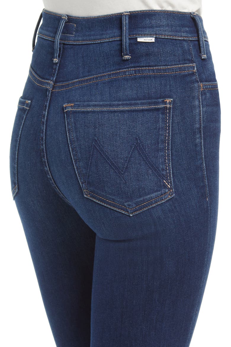 The Hustler Frayed High Waist Ankle Flare Jeans, Alternate, color, HOME MOVIE