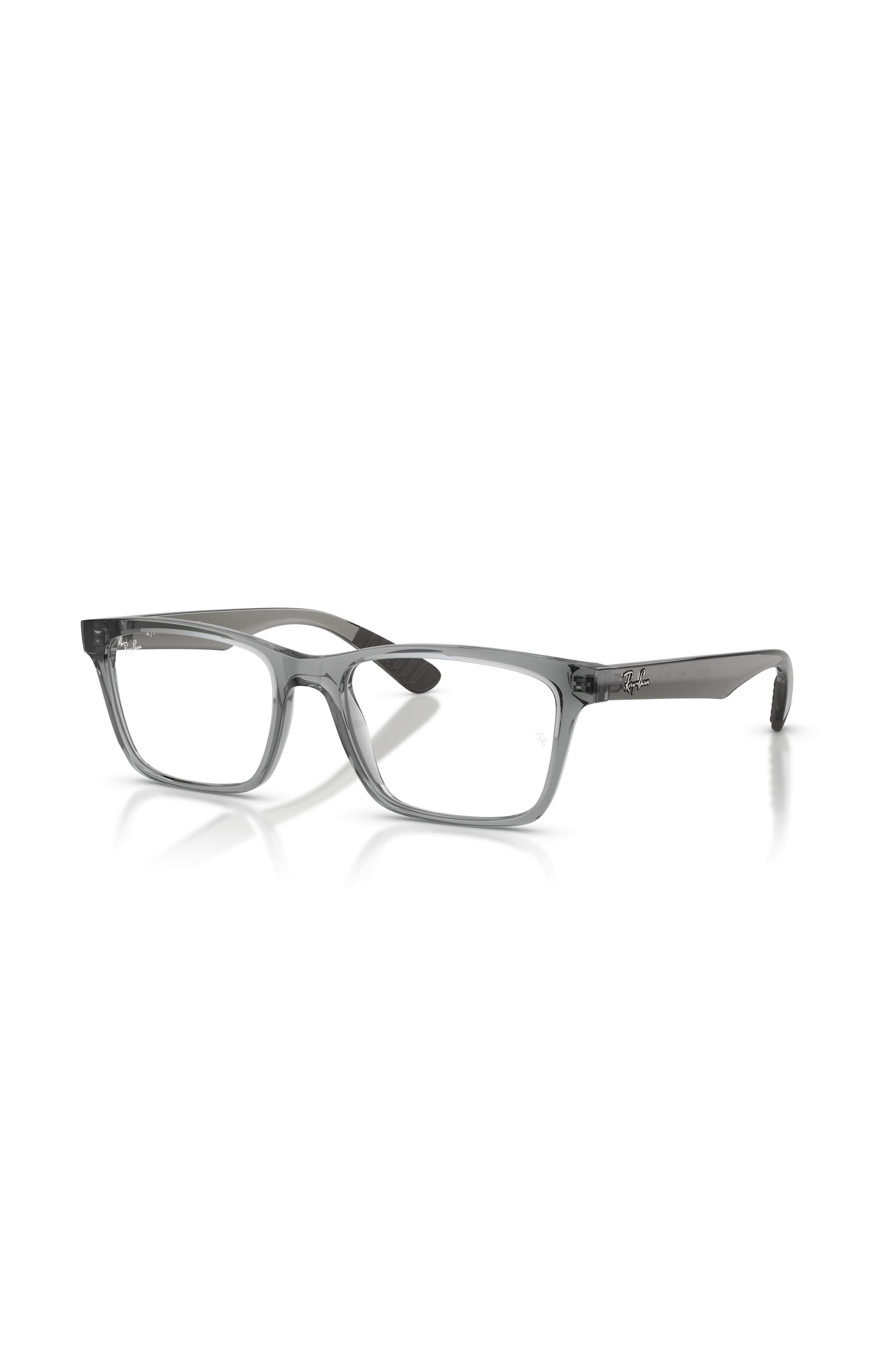 Ray Ban Ray-ban 53mm Square Optical Glasses In Gray