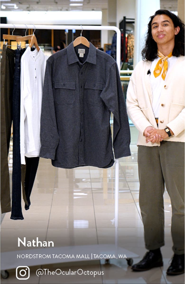 Traditional Fit Chamois Button-Up Shirt, sales video thumbnail