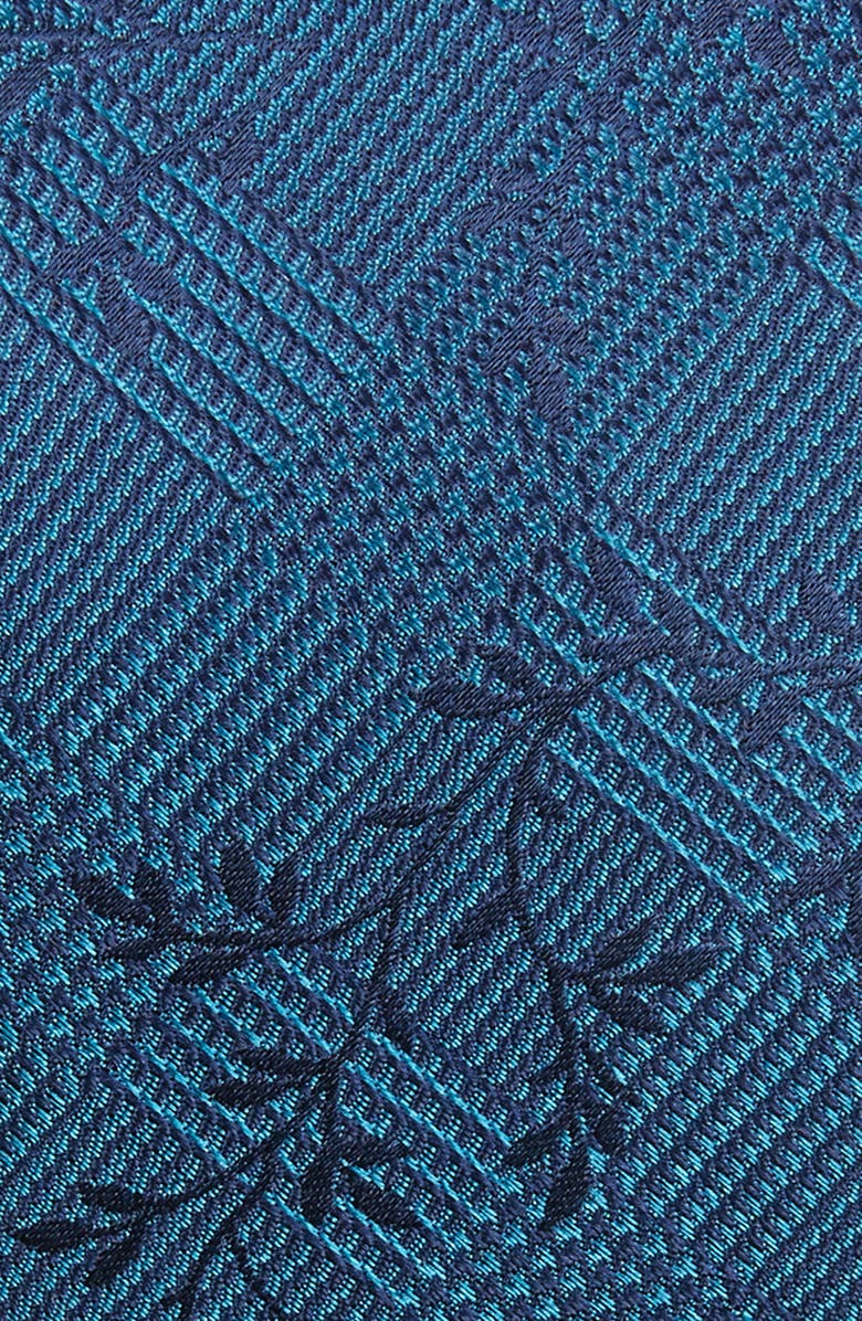 W.R.K Glen Plaid Silk Tie, Alternate, color, Teal