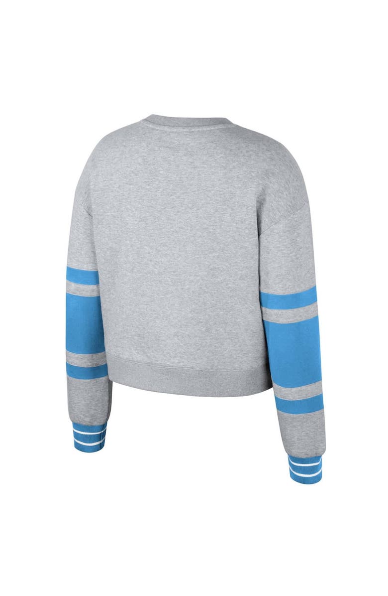 Stadium Essentials Women's Stadium Essentials Heather Gray Philadelphia Union Scrimmage Cropped Pullover Sweatshirt, Alternate, color, Heather Gray