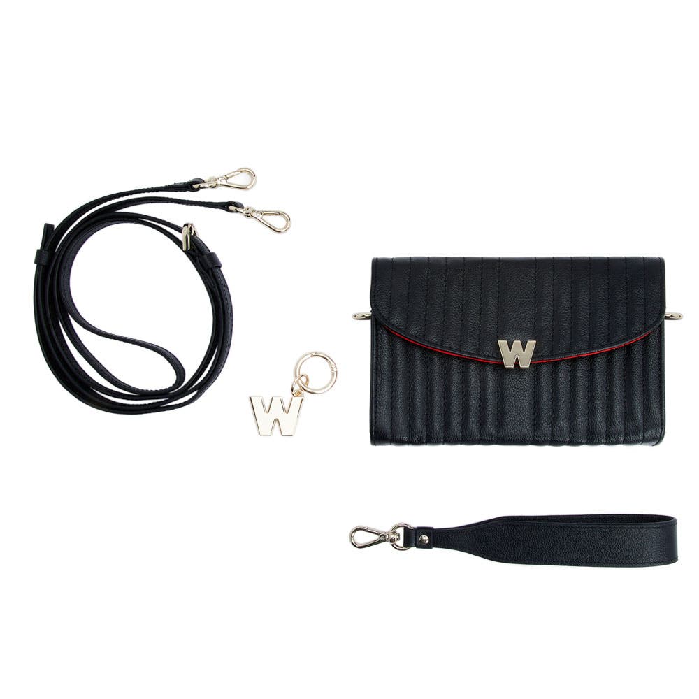 WOLF Mimi Crossbody Bag with Wristlet, Alternate, color, Black