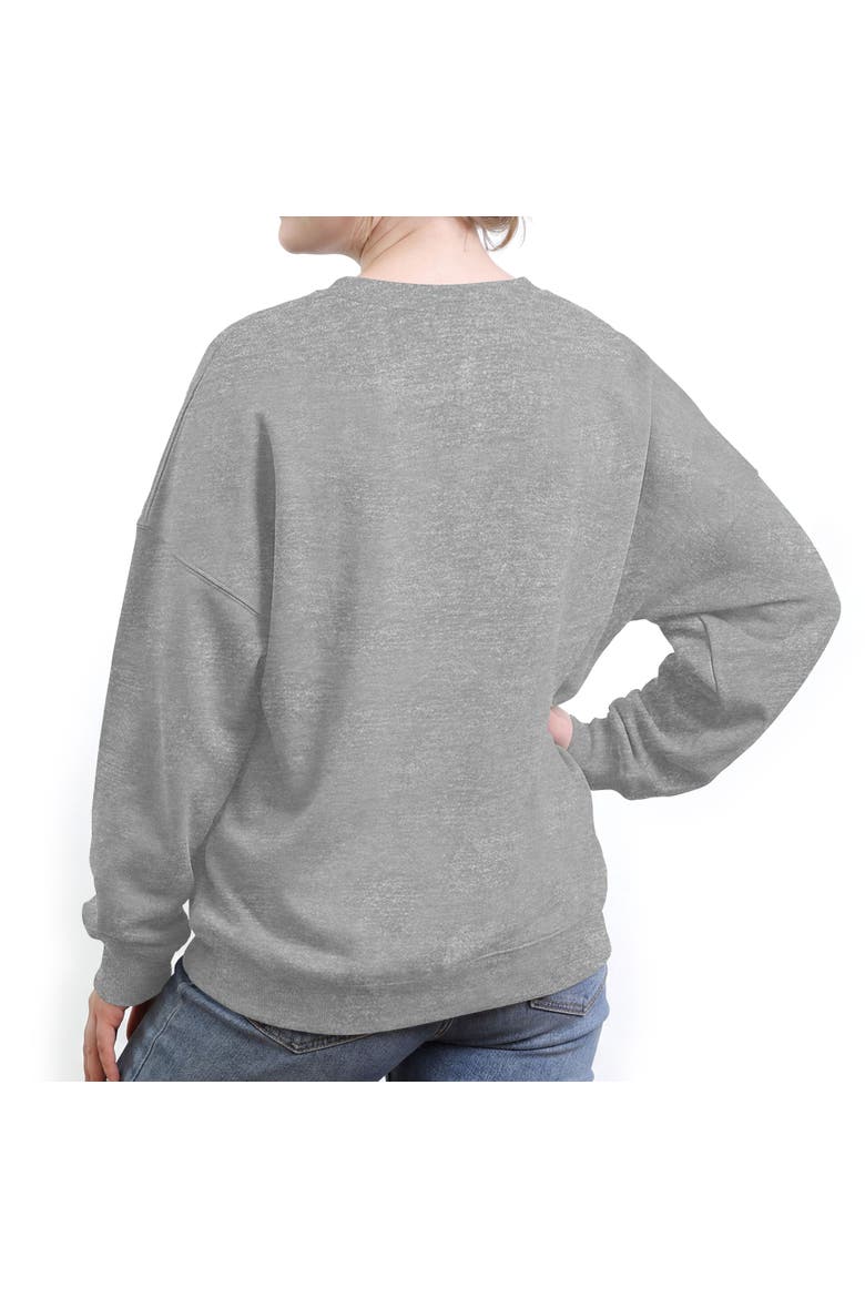 Junior's Groovy Frame Badge Sweatshirt, Alternate, color, Heather Gray