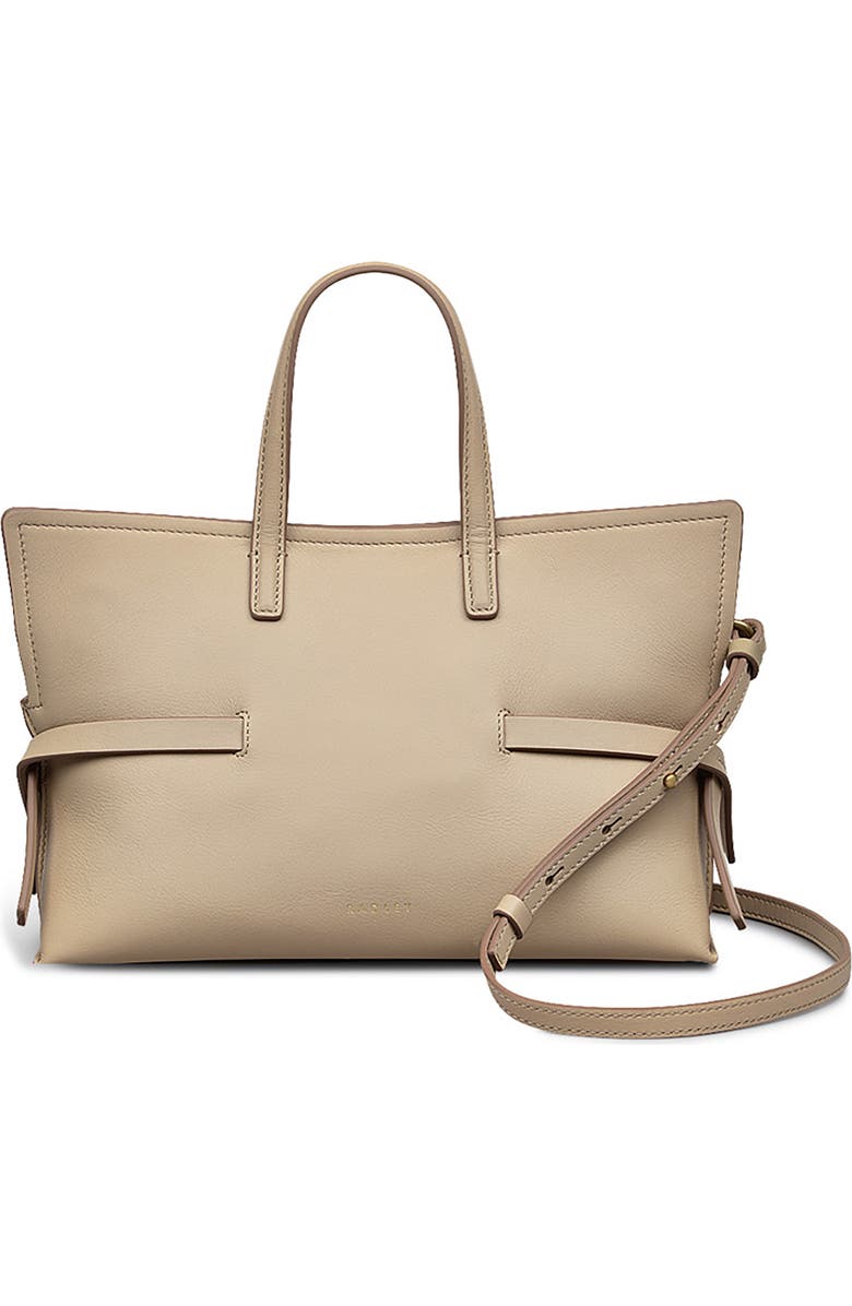 Radley Small Fleet Street Leather Crossbody Bag, Main, color, Stone