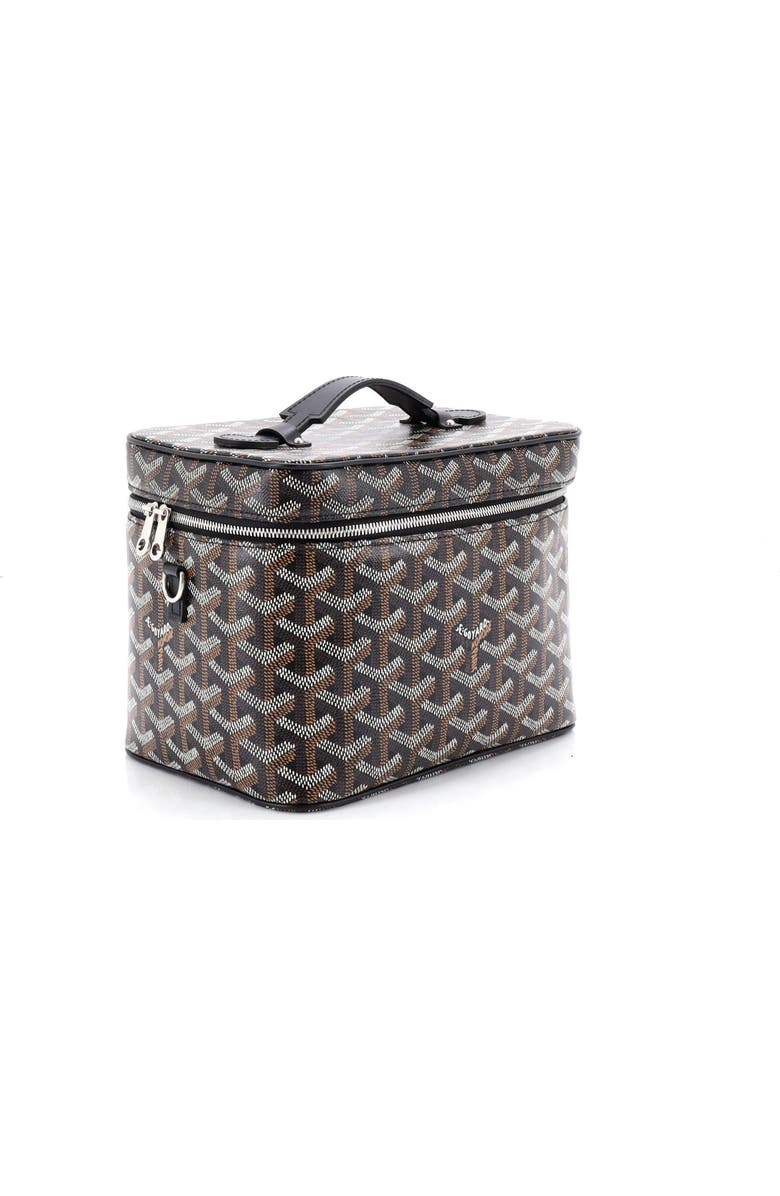 Pre-Owned Goyard Muse Vanity Case Coated Canvas, Alternate, color, Black