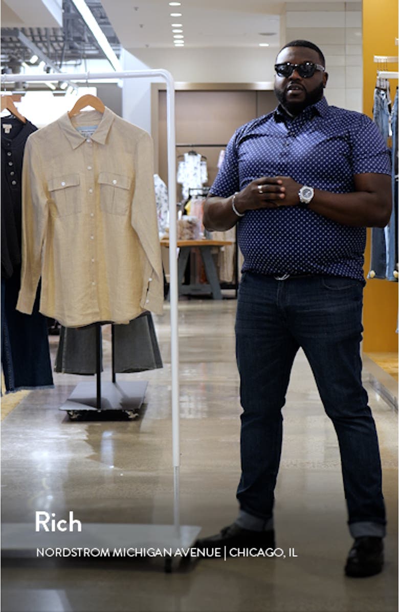 Coastalina Utility Linen Button-Up Shirt, sales video thumbnail