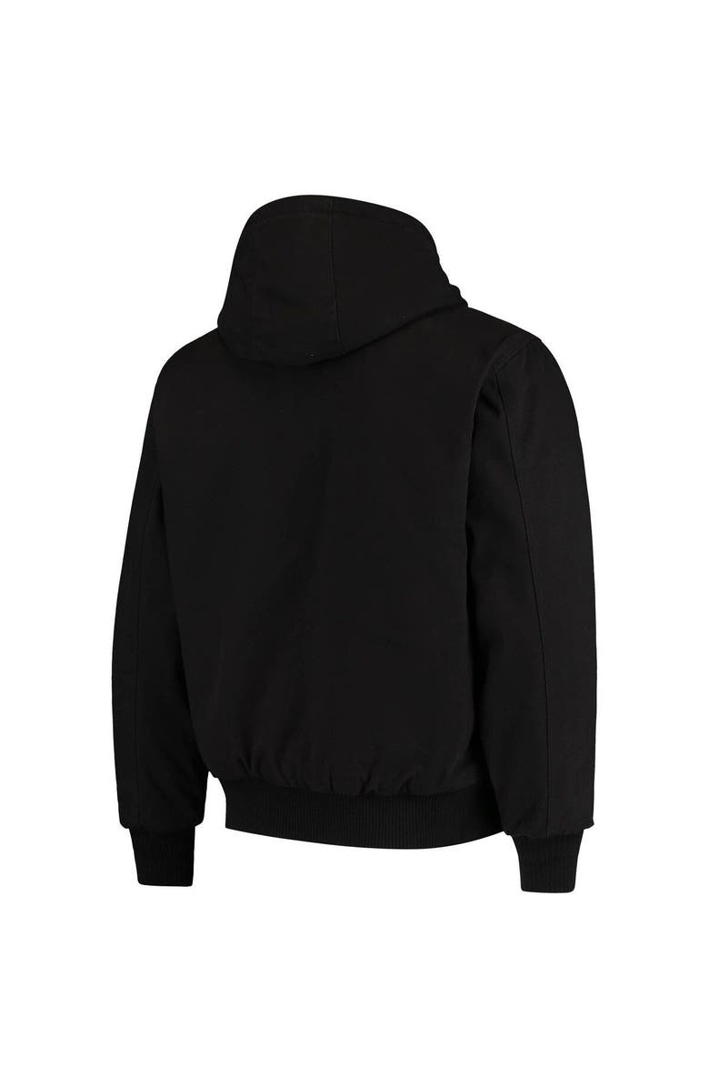 DUNBROOKE Men's Dunbrooke Black Arizona Cardinals Dakota Cotton Canvas Hooded Jacket, Alternate, color, 