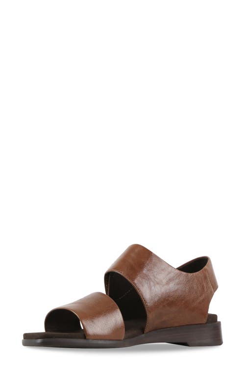 Munro Nissa Ankle Strap Sandal In Dark Brown