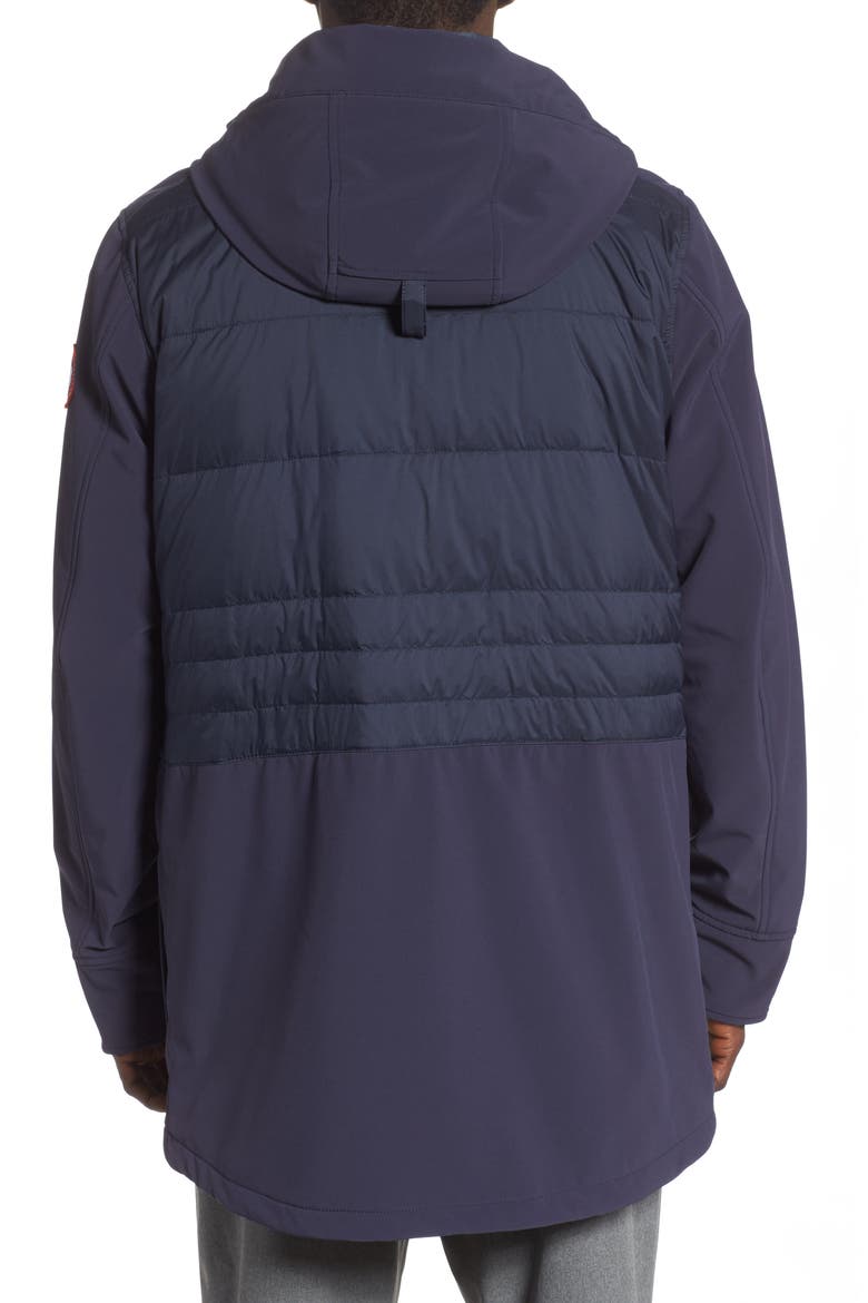 Breton 675-Fill Power Down Coat, Alternate, color, NAVY