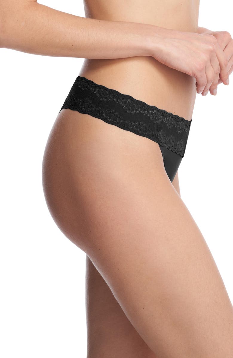 Natori Bliss Perfection One Size Thong and French Cut 2-Pack, Alternate, color, Black
