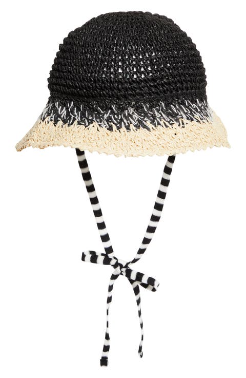 Woven Straw Bucket Hat