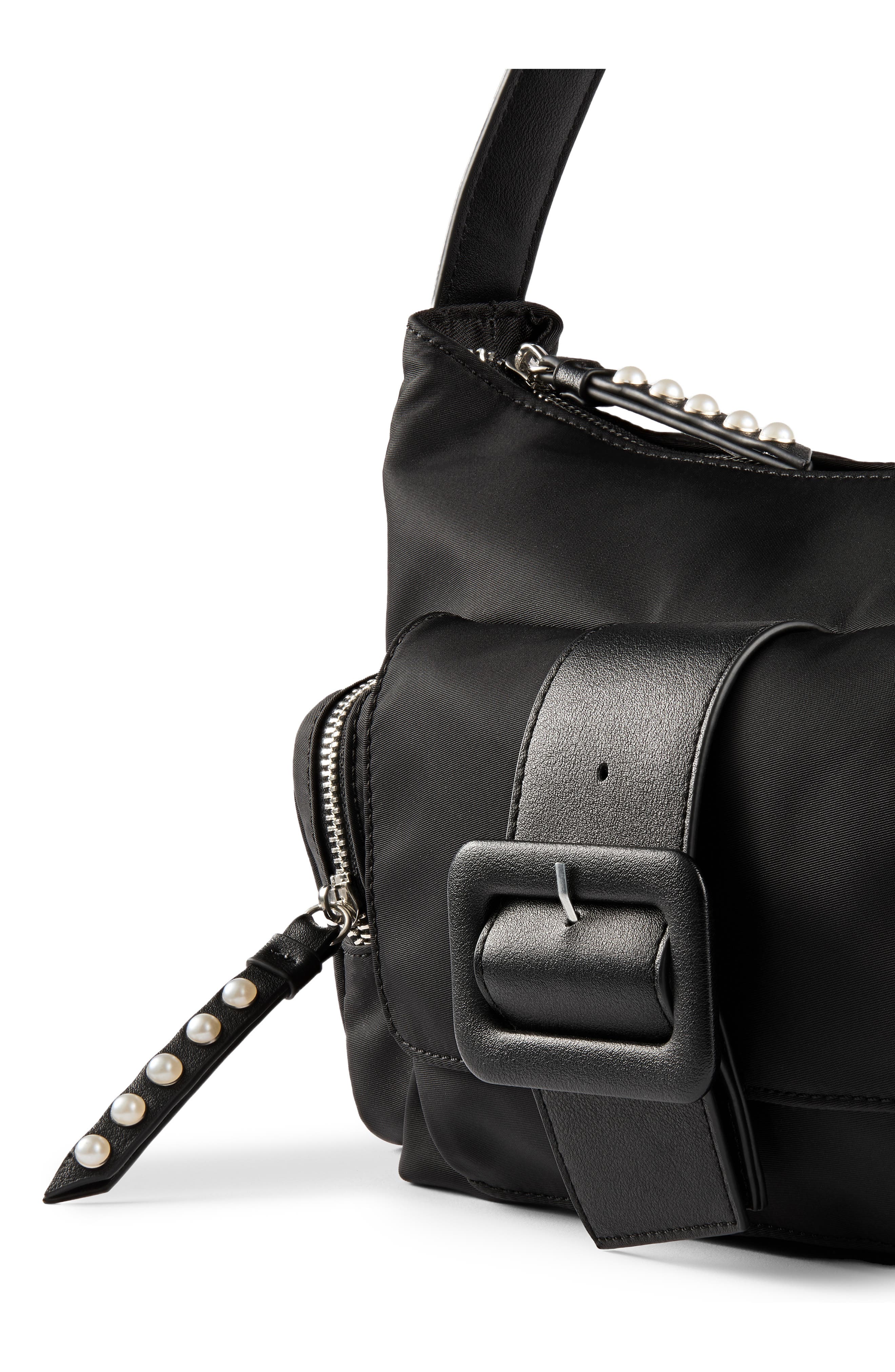 LK Bennett Zig Shoulder Bag, Alternate, color, Black