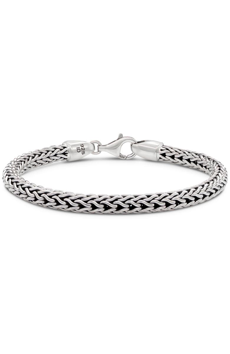 DEVATA Dragon Bone Chain Bracelet in Sterling Silver, 5mm, Main, color, Silver
