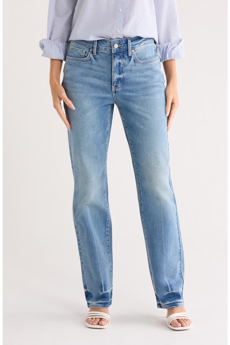 Marilyn High Waist Straight Leg Jeans, Main, color, HIDDEN LAKE