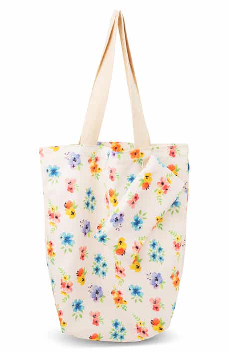 Core Home Floral Canvas Tote Bag