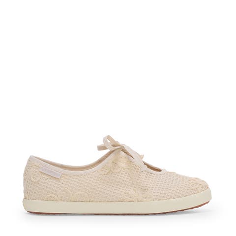 2442 Ballerina Lace Net Flower Crochet Sneakers