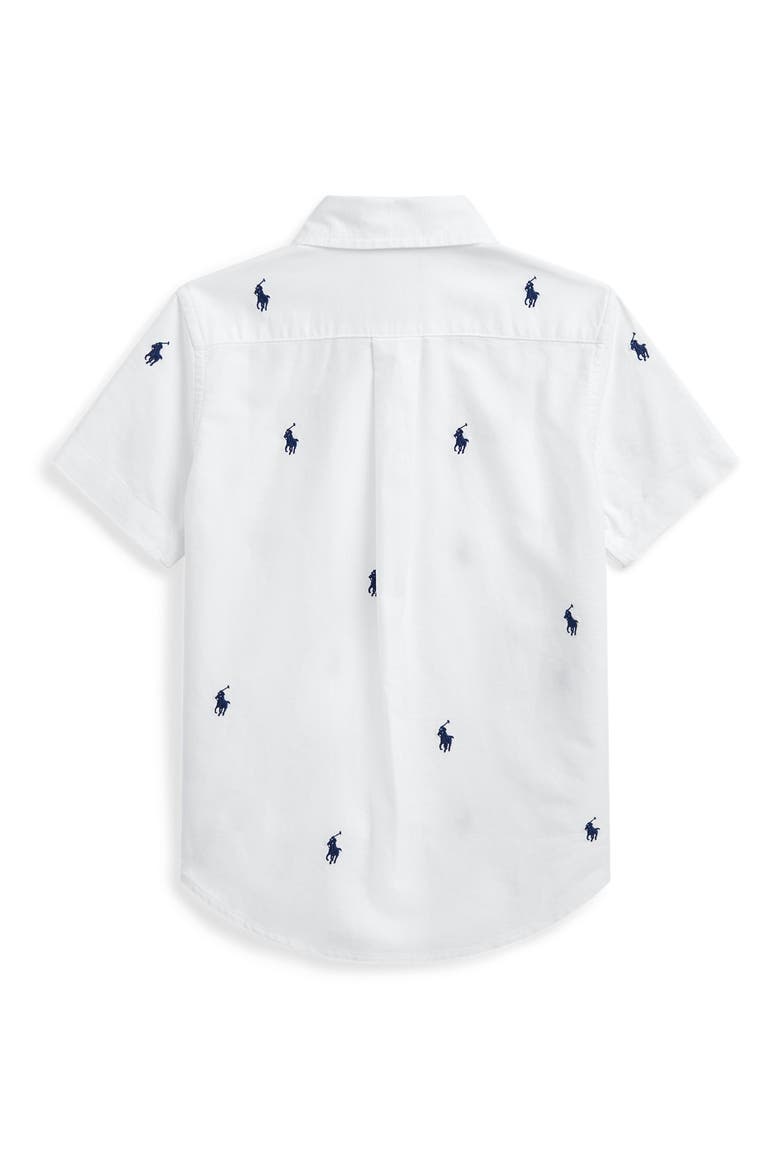Kids' Button-Down Oxford Shirt, Alternate, color, WHITE
