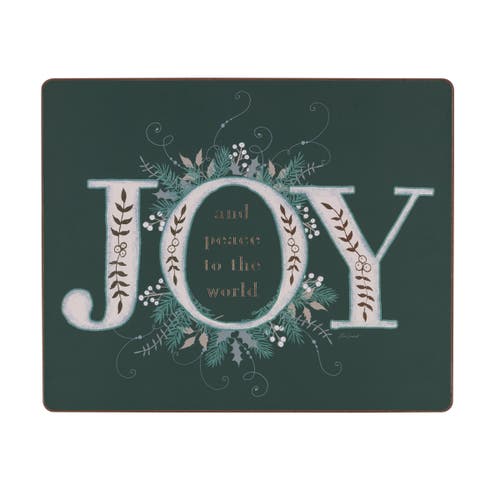 C & F Home C&f Home Joy Emerald Hardboard Placemats Set Of 6 In Green