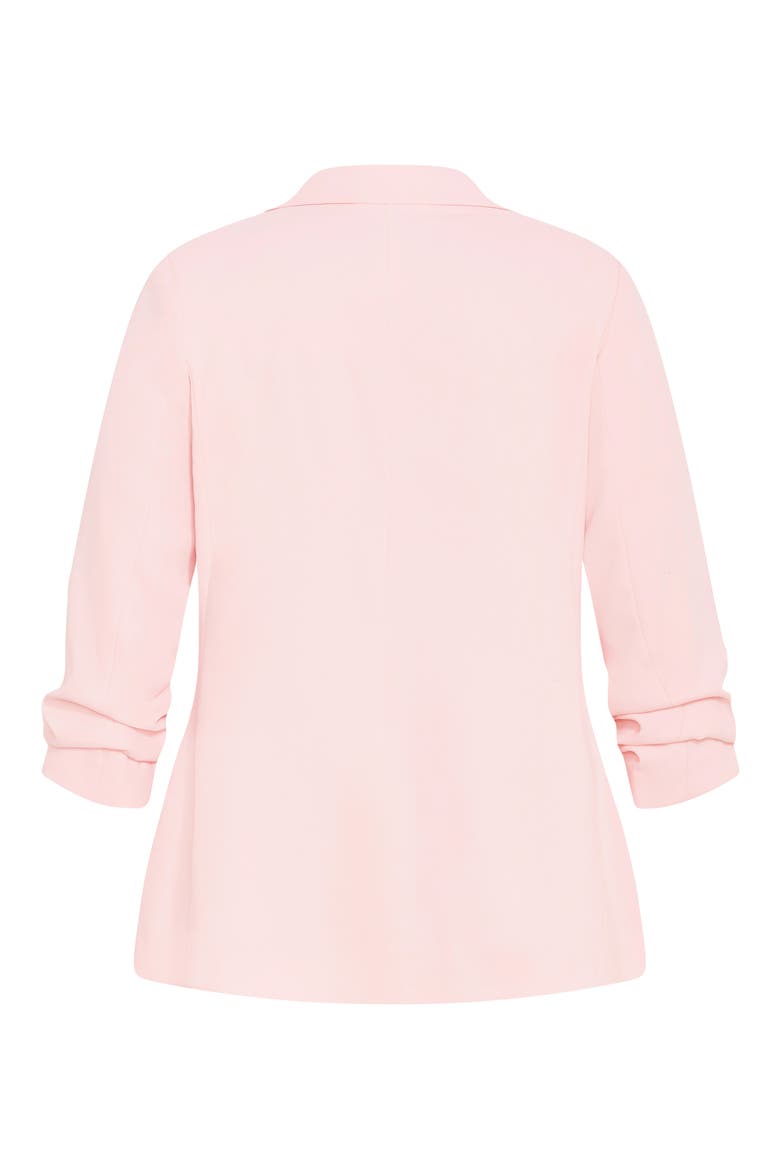 Abbie Ruched Sleeve Blazer, Alternate, color, HEAVENLY PINK