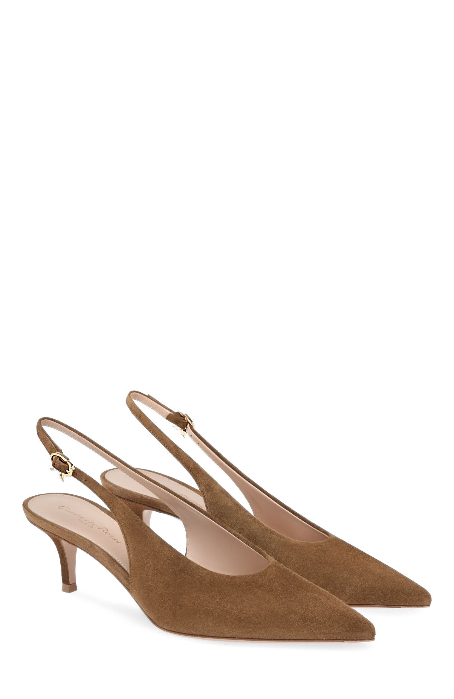Robbie Sling 55 Pump, Alternate, color, Brown Suede