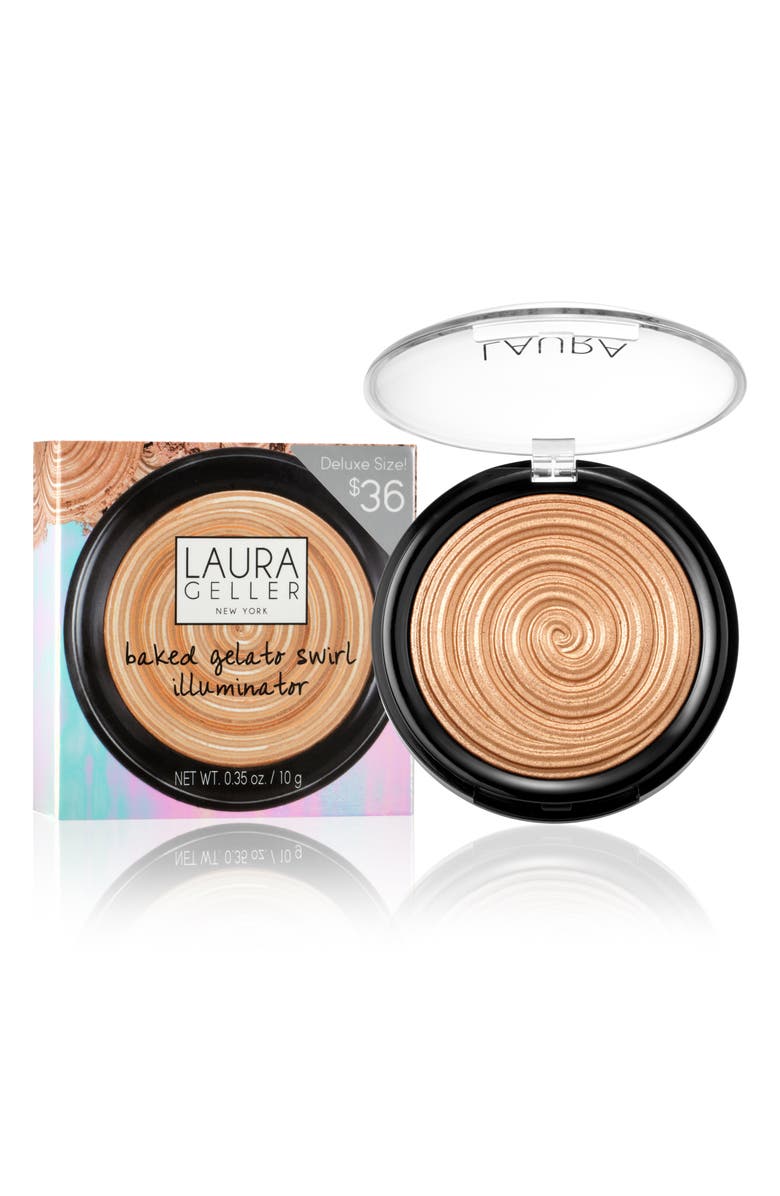 Laura Geller Beauty Supersize Gilded Honey Baked Gelato Swirl Illuminator, Alternate, color, 