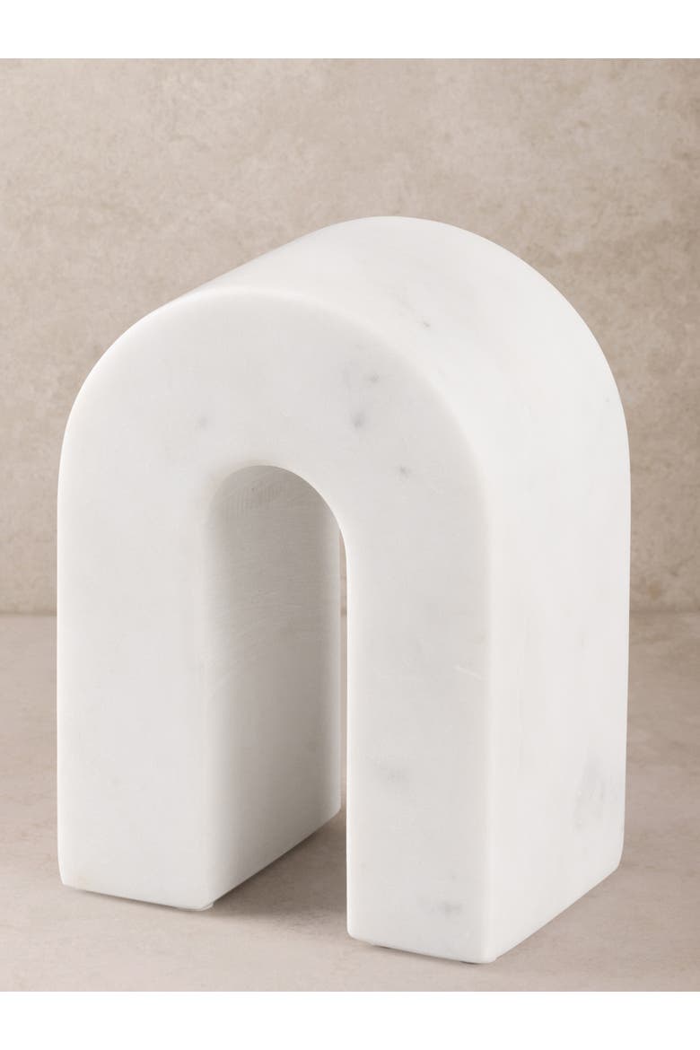 Quest Marble Decorative Object, Main, color, Ivory White