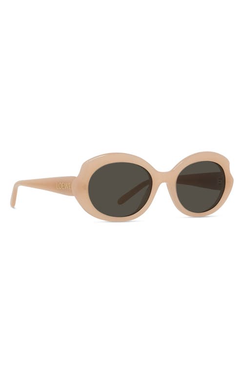 Loewe Thin Mini 54mm Oval Sunglasses In Neutral