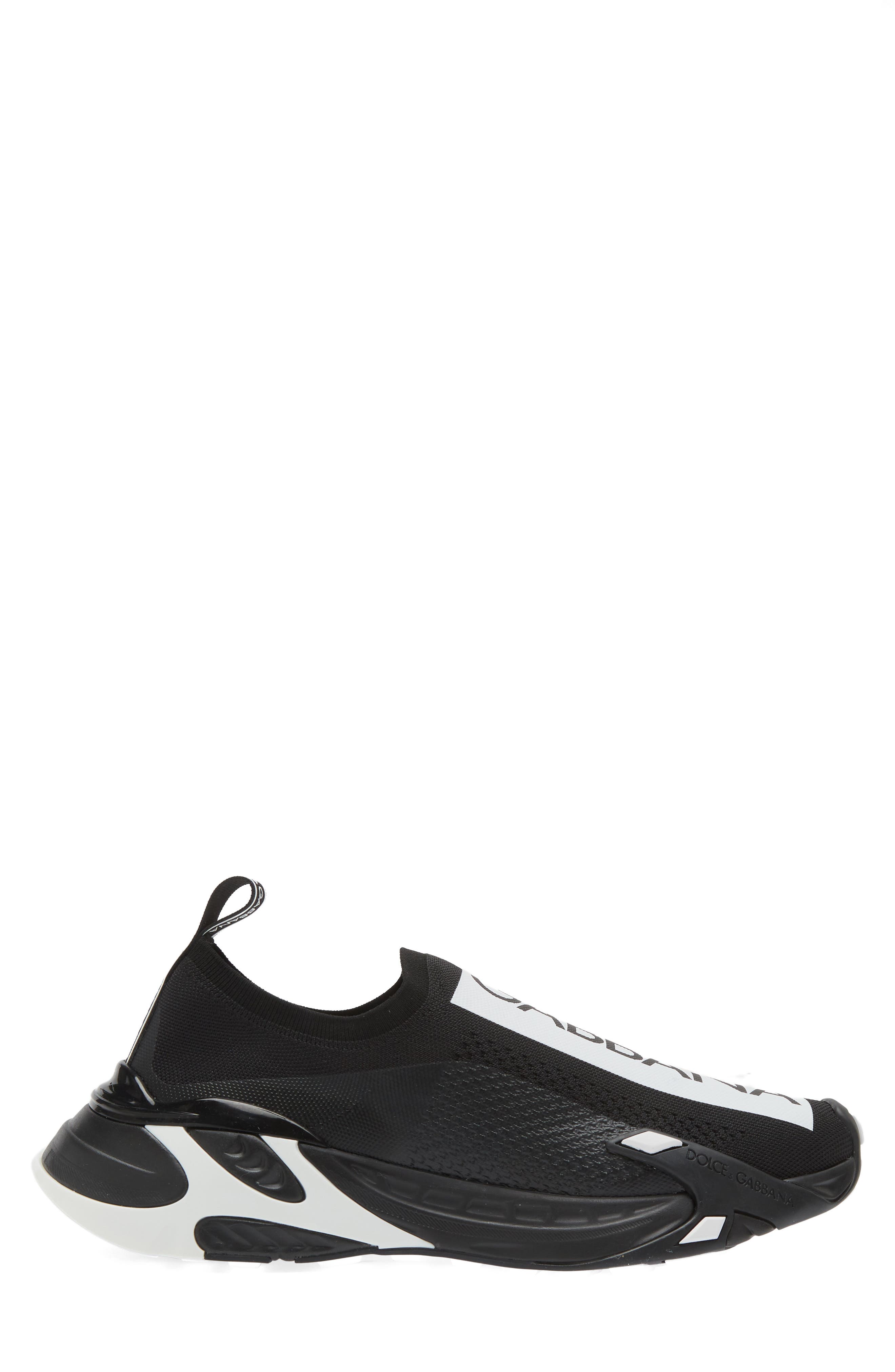 Dolce&Gabbana Sorrento Logo Slip-On Sneaker, Alternate, color, Black