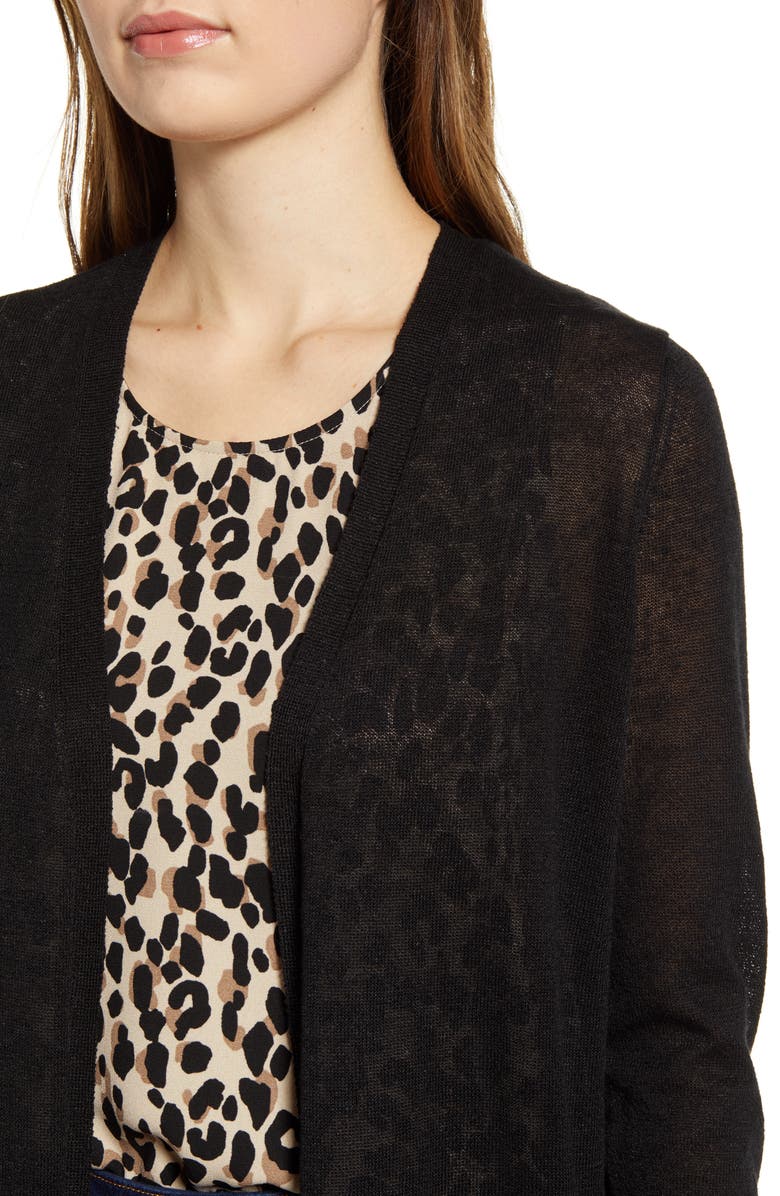 Halogen<sup>®</sup> Side Slit Cardigan, Alternate, color,