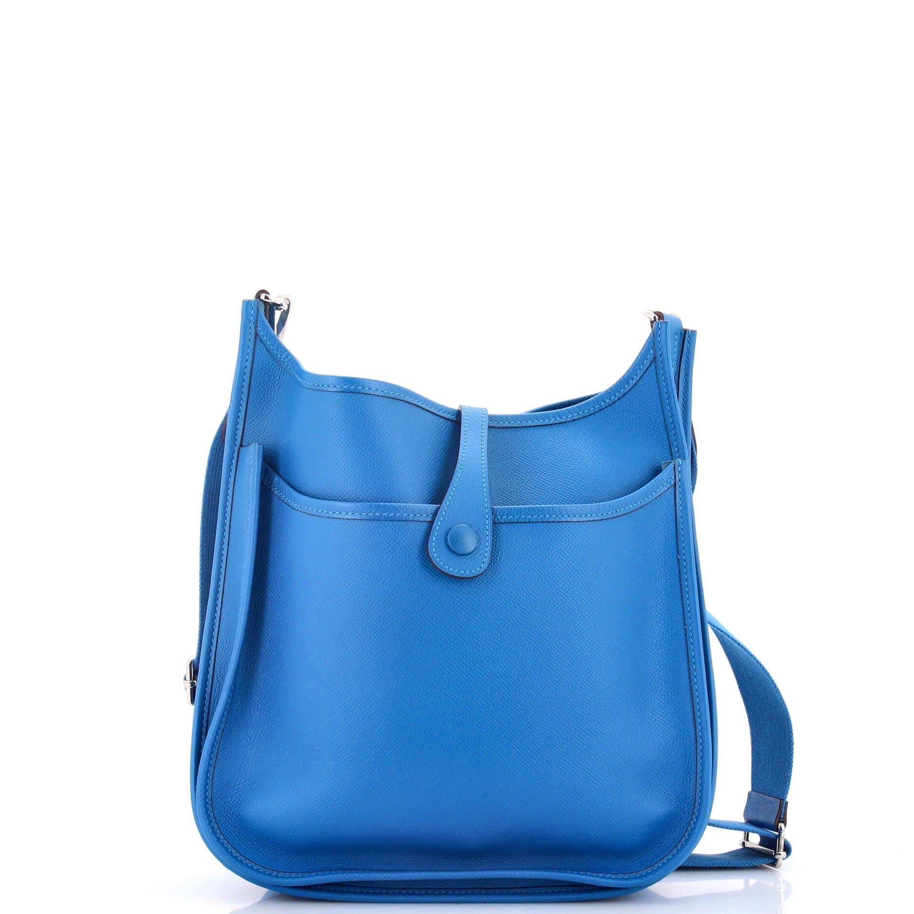 Pre-Owned Hermes Evelyne Bag Gen III Epsom PM, Alternate, color, Mykonos