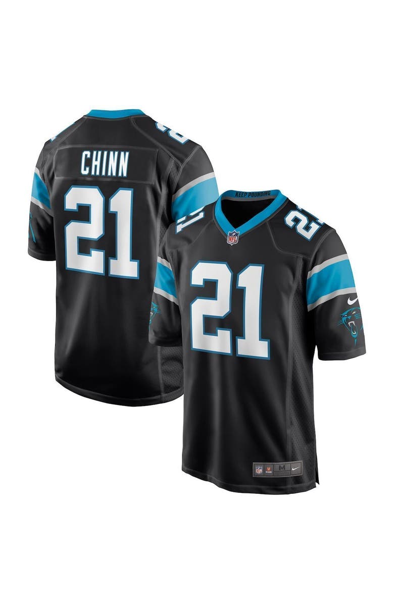 Nike Men's Nike Jeremy Chinn Black Carolina Panthers Game Jersey, Main, color,