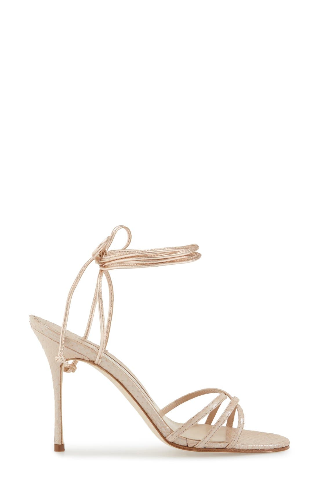 Manolo Blahnik 'Leva' Sandal, Alternate, color, 