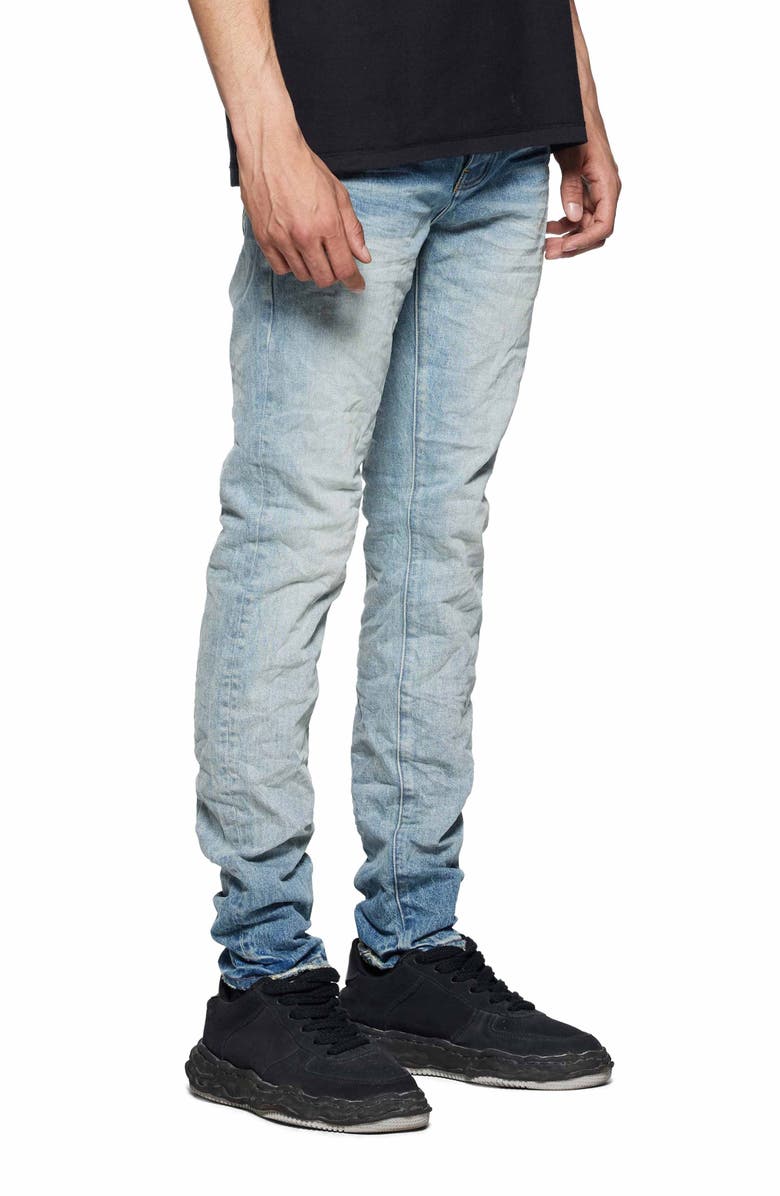 PURPLE BRAND Ice Washed Distressed Skinny Jeans, Alternate, color, 