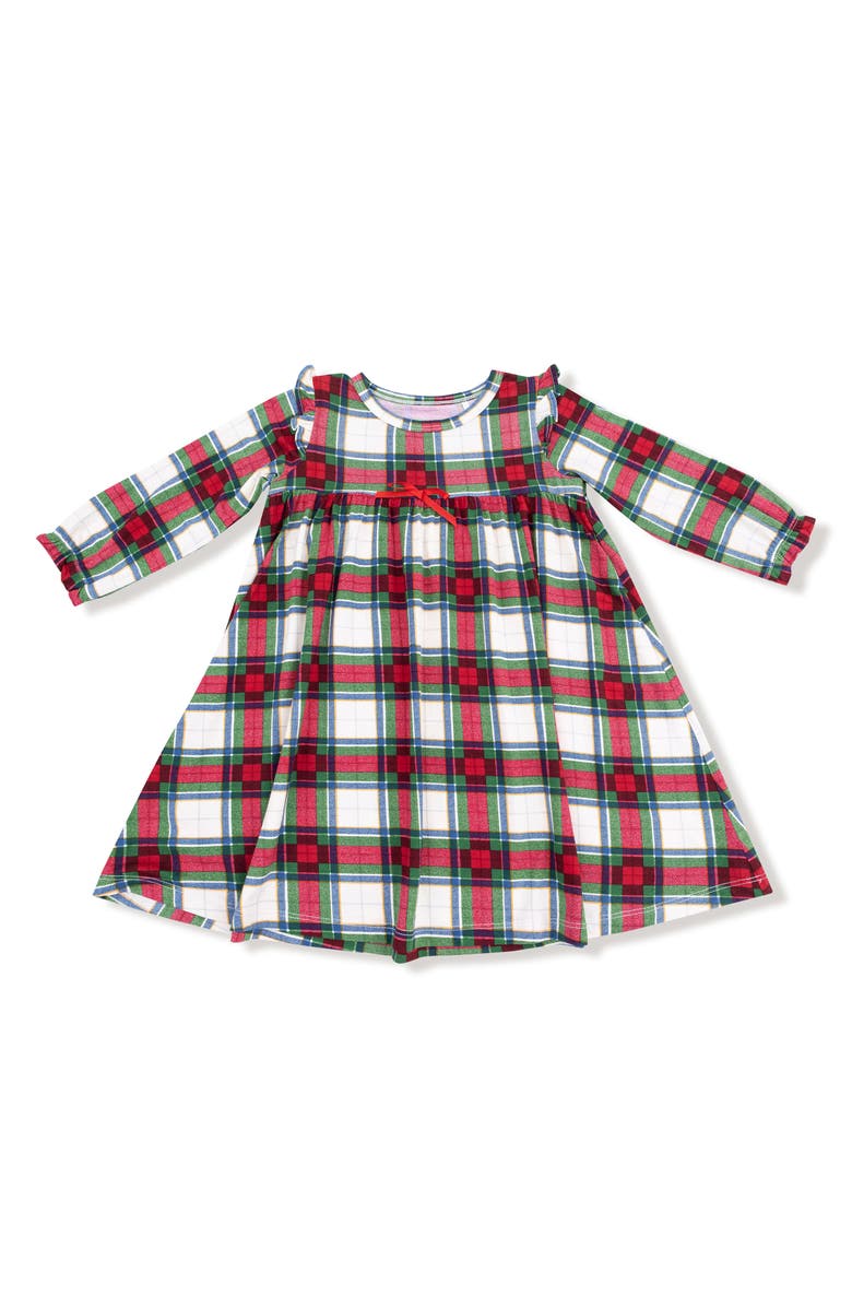 Angel Dear Kids' Holiday Plaid Dress, Main, color, Green/Red