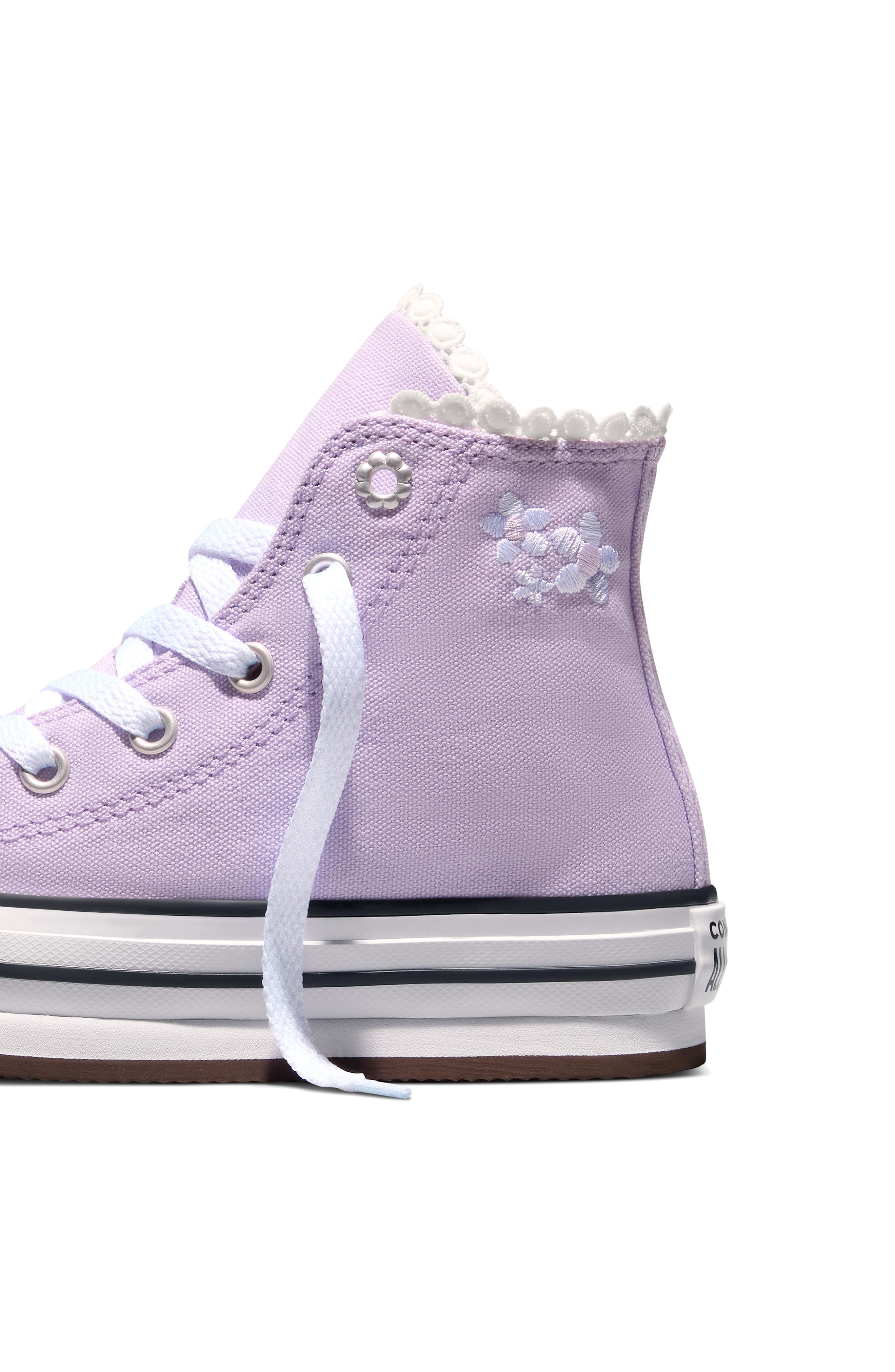 Converse Kids' Chuck Taylor All Star EVA Lift Canvas High Top Platform Sneaker, Alternate, color, Lavender Latte/White/Black