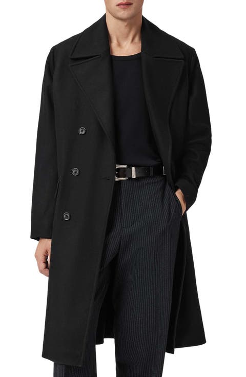Curran Double Breasted Wool Blend Topcoat