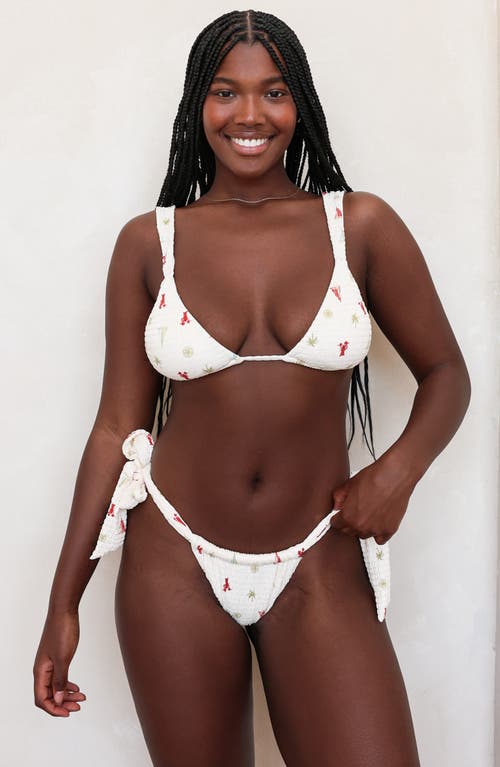 Dippin Daisys Amber Triangle Bikini Top In Red