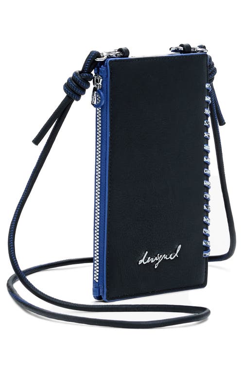 Desigual Faux Leather Crossbody Bag In Black