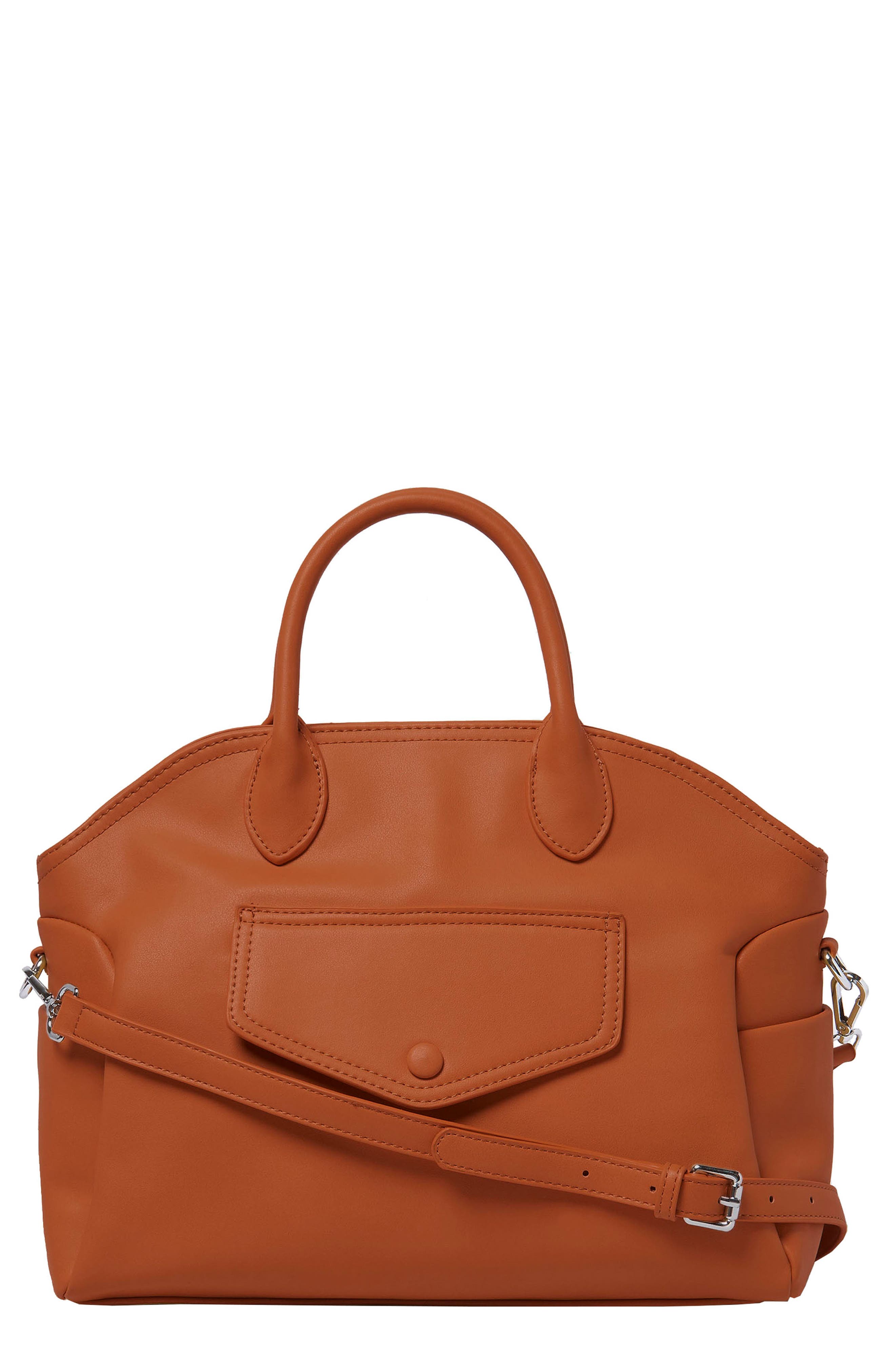 Urban Originals Dangerous Love Vegan Leather Satchel, Main, color, 