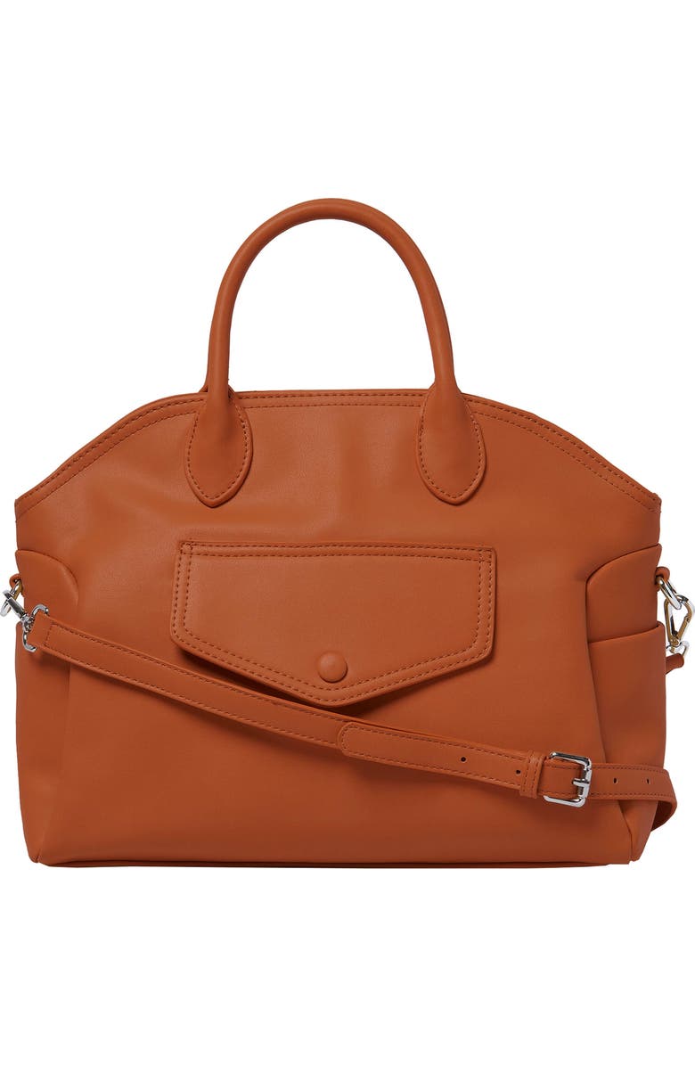 Urban Originals Dangerous Love Vegan Leather Satchel, Main, color,