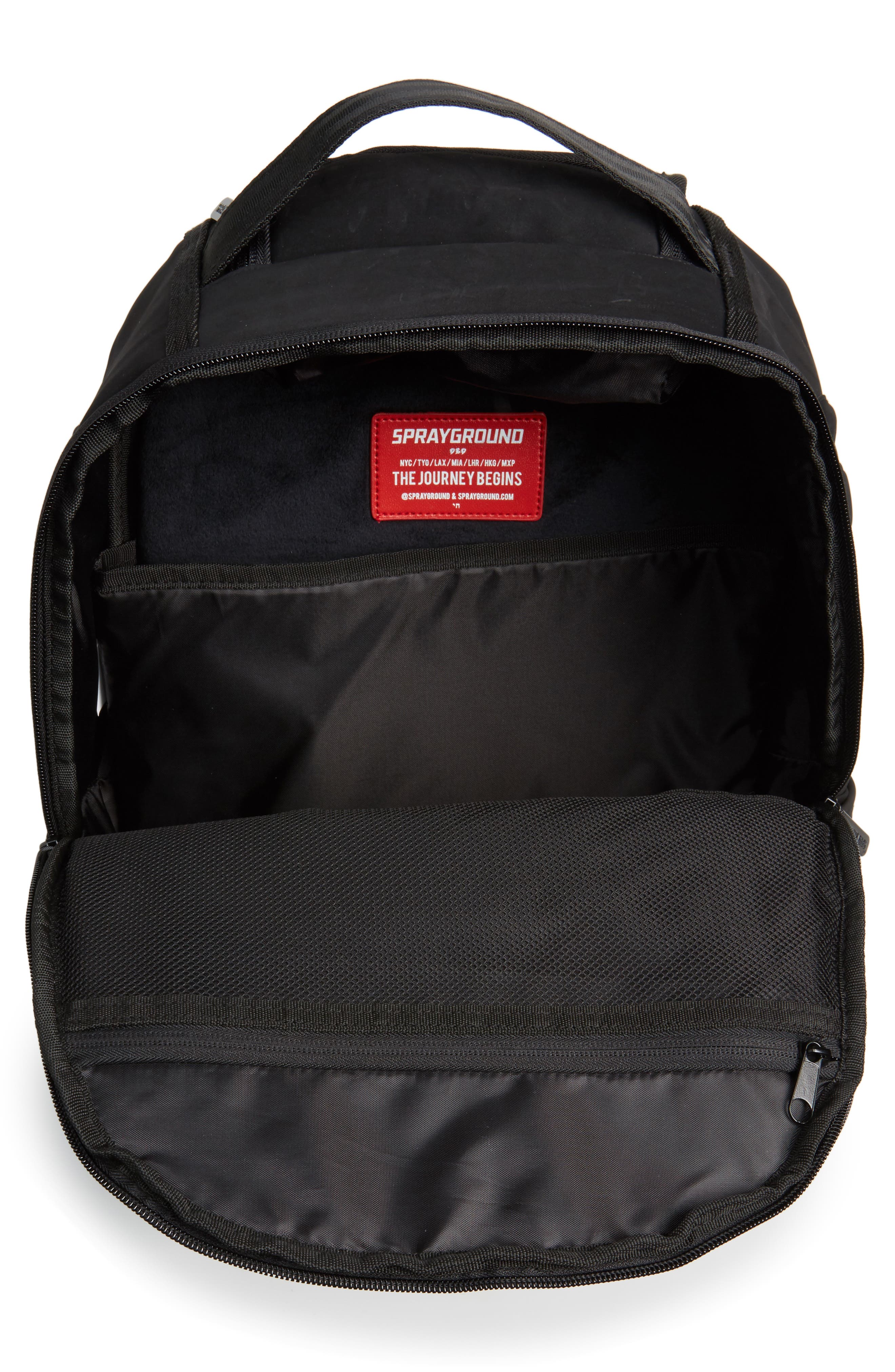 Ghost Shark Backpack, Alternate, color, BLACK