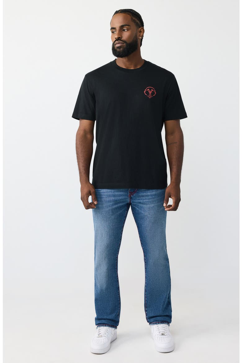 Abstract Horseshoe Graphic T-Shirt, Alternate, color, JET BLACK