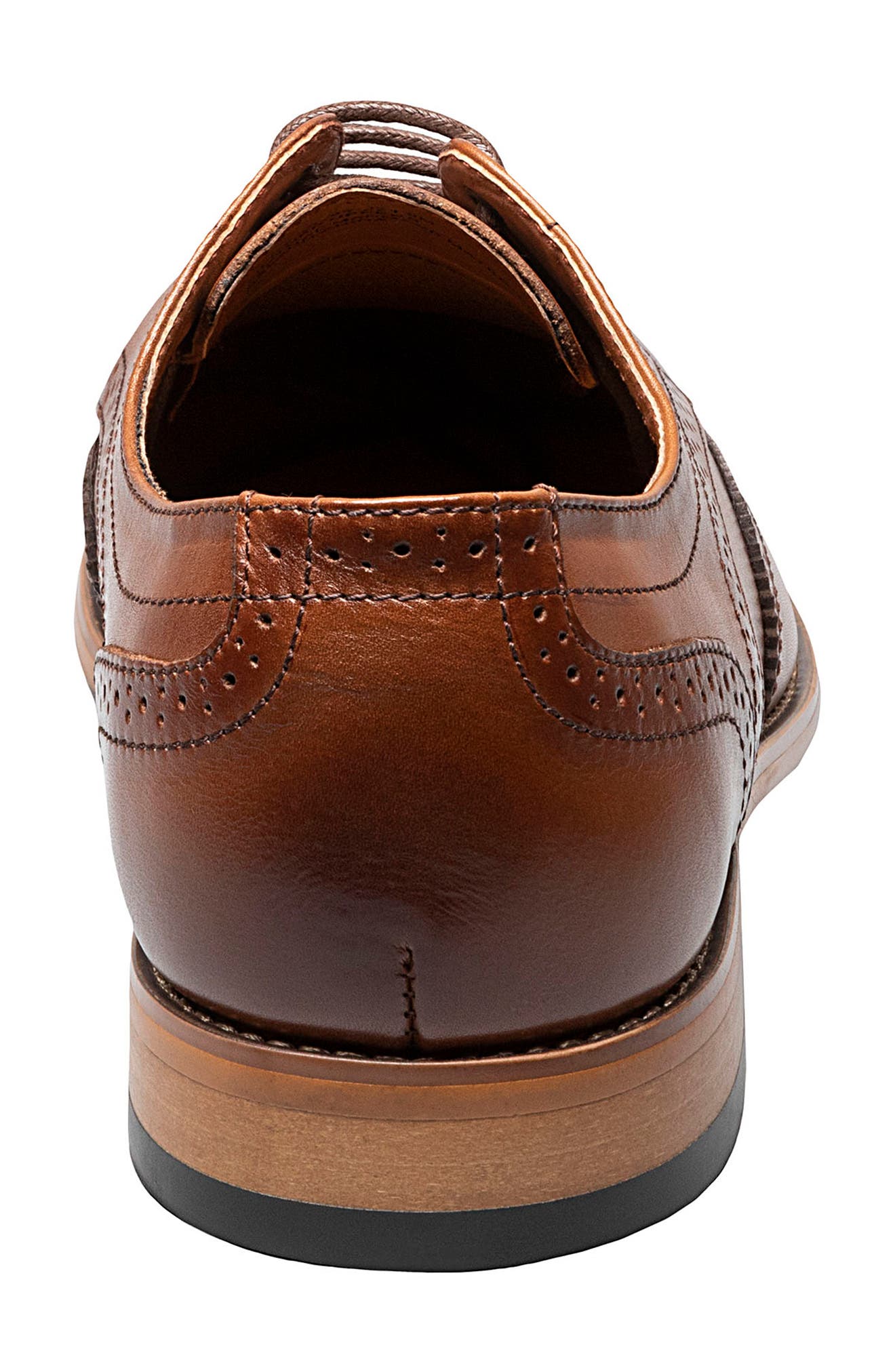 Stacy Adams David Wingtip Derby, Alternate, color, Cognac
