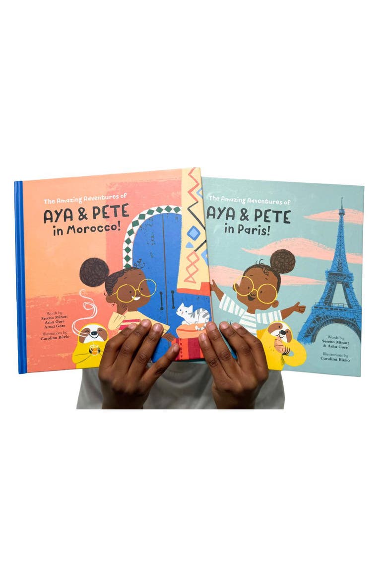 'The Amazing Adventures of Aya & Pete' Paris & Morocco Duo Book Set, Alternate, color, NONE