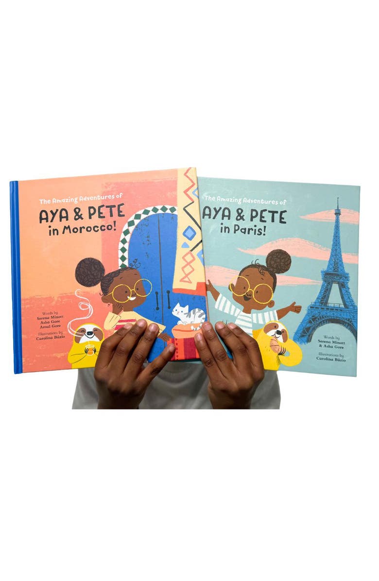 AYA AND PETE 'The Amazing Adventures of Aya & Pete' Paris & Morocco Duo Book Set, Alternate, color, 