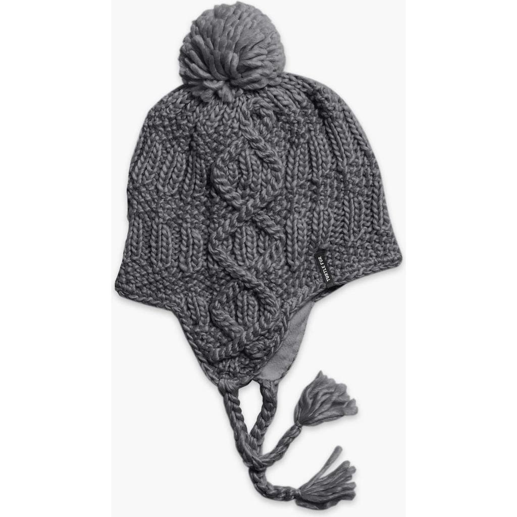 Turtle Fur Merino Wool Gianna Earflap Beanie In Gray