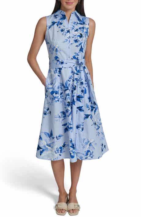 Calvin Klein Sleeveless Cotton Shirtdress