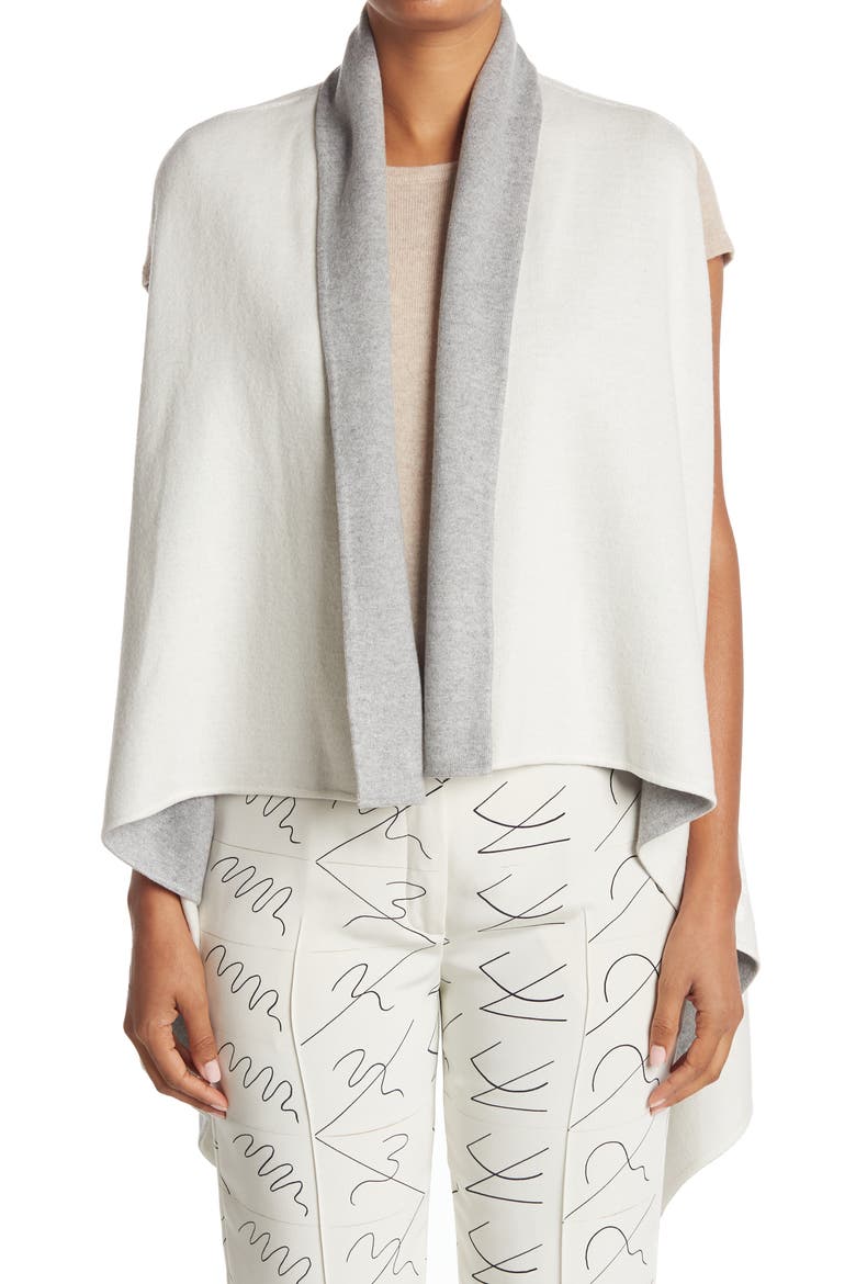 Pepita Sleeveless Cardigan, Alternate, color, 181-GRAVEL-PAPER
