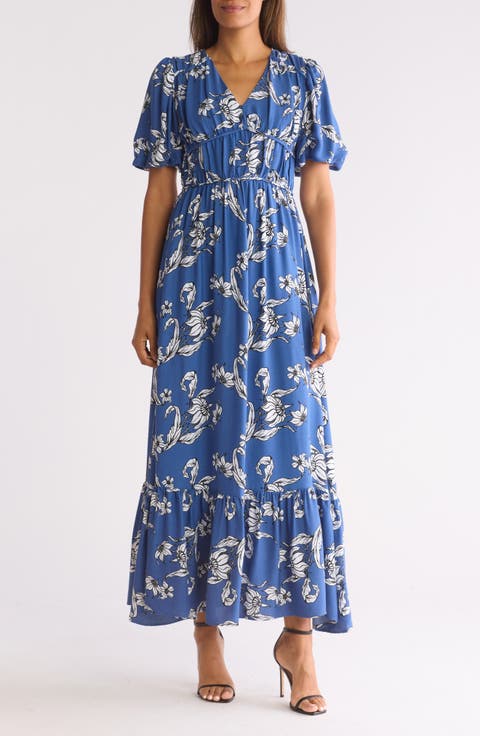 Eden Puff Sleeve Maxi Dress