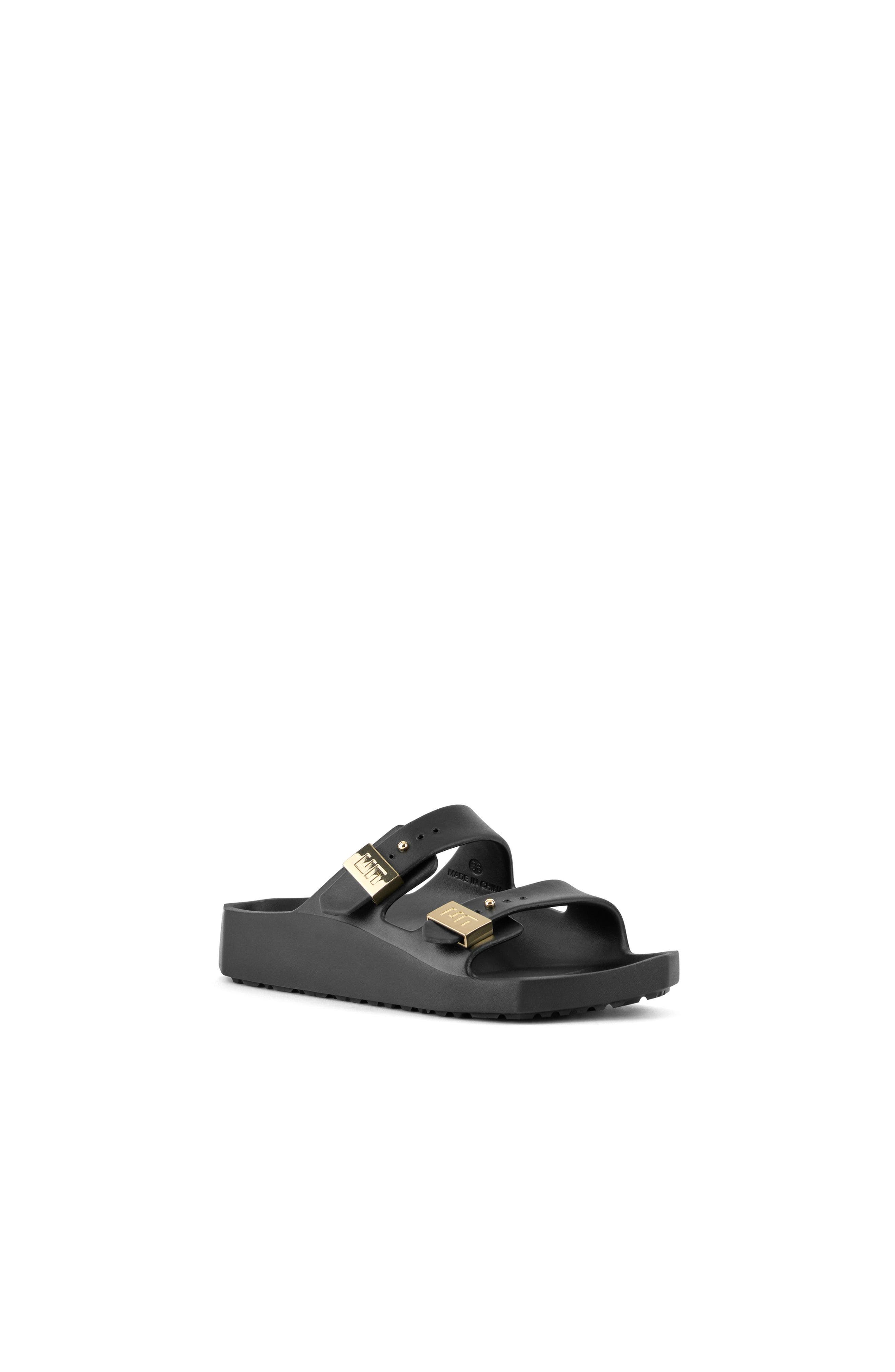 United Nude Moses Sandals, Alternate, color, Black + Gold
